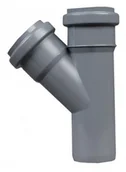 Łączniki, trójniki, kształtki - Trójnik Kanalizacyjny 50x50 45' Szary - miniaturka - grafika 1
