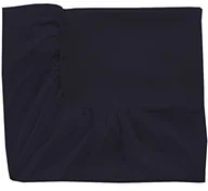 Prześcieradła - Essix Home Collection essix Royal Line prześcieradło z gumką,-bawełna perkalu, niebieski (nachtblau), 80x200 cm 3359103005519 - miniaturka - grafika 1