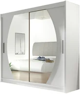 Szafy - Szafa przesuwna London IV 180 garderoba z lustrem - miniaturka - grafika 1