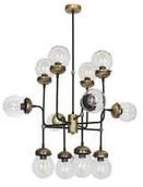 Lampy sufitowe - Luminex Hydro 6795 lampa wisząca zwis 12x60W E27 złota/czarna - miniaturka - grafika 1