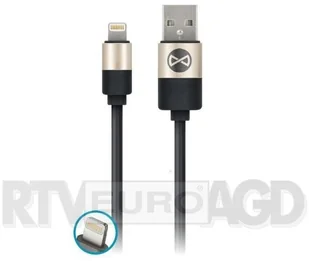 FOREVER FOREVER USB-Lightning 1M modern czarny - Kable USB - miniaturka - grafika 2