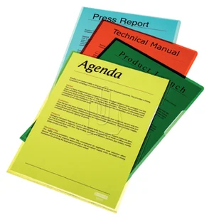 Esselte Ofertówki 150 mikronów 25 szt. czerwone - Szkolne artykuły papiernicze - miniaturka - grafika 4