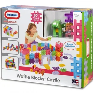 Little Tikes LT Klocki wafle Zamek 80el p2 641091 - Klocki - miniaturka - grafika 5