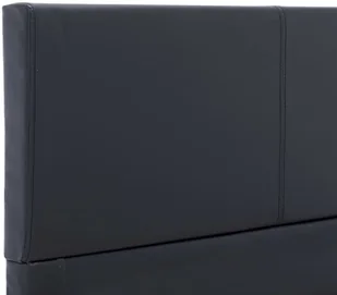 vidaXL Rama łóżka z podnośnikiem, czarna, sztuczna skóra, 120 x 200 cm - Łóżka - miniaturka - grafika 5