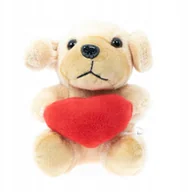 Maskotki i pluszaki - Maskotka Pluszowy Piesek 15 cm z sercem - miniaturka - grafika 1