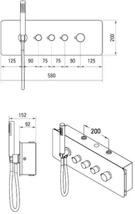 Deante Cascada Multi-Box NAC 09CT - Baterie podtynkowe - miniaturka - grafika 5