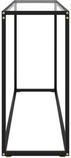 VidaXL Lumarko Stolik konsolowy, przezroczysty, 120x35x75 cm, szkło hartowane 322815 VidaXL - Ławy i stoliki kawowe - miniaturka - grafika 3