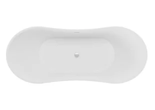 Polimat Wanna wolnostojąca 180x80x73,5 cm/230L akrylowa ,BIAŁA /CZARNA MAT 00044 - Wanny - miniaturka - grafika 4