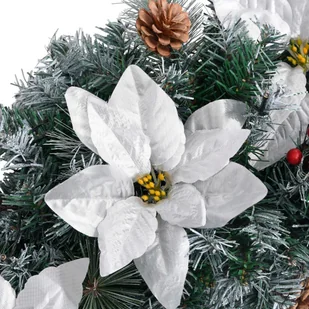 vidaXL Świąteczna girlanda z lampkami LED zielona 2,7 m PVC 320971 - Ozdoby bożonarodzeniowe - miniaturka - grafika 12