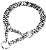 Obroże dla psów - Nobby obroża dla psów, dwurzędowa, chromowana - miniaturka - grafika 1