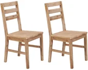 Krzesła - vidaXL Krzesła jadalniane, 2 szt., lite drewno akacjowe - miniaturka - grafika 1