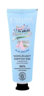 Eveline Holo Hand Blue Unicorn Nawilżający Krem do rąk z błękitnym holo pyłkiem 50ml - Kremy i maski do rąk - miniaturka - grafika 2