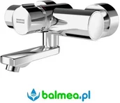 Baterie umywalkowe - Franke Bateria umywalkowa naścienna F5 samozamykająca z regulacją temperatury F5SM1004 - miniaturka - grafika 1
