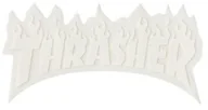 Dodatki do ubrań - THRASHER naklejka THRASHER FLAME LOGO MEDIUM STICKER WHITE - miniaturka - grafika 1