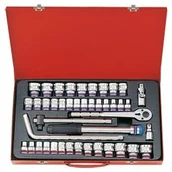 Zestawy narzędziowe - KING TONY Zestaw nasadek 4544CR, 1/2'', 6-kątne, 8-32 mm, 3/8''-1,1/4'' - miniaturka - grafika 1