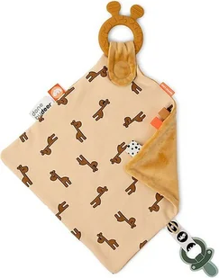 Done By Deer Kocyk przytulanka Raffi musztardowy z gryzakiem 4313304 - Maskotki i pluszaki - miniaturka - grafika 3