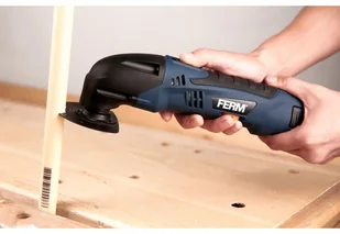 Ferm Bezprzewodowe narzędzie oscylacyjne, 10 elementów, 12 V 1,5 A (OTM1006) - Pozostałe elektronarzędzia - miniaturka - grafika 2