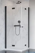 Kabiny prysznicowe - Radaway Nes KDD-B Black 80x80 10024080-54-01L/10024080-54-01R - miniaturka - grafika 1