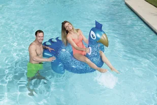 Bestway Materac dmuchany Pretty Peacock BW41101) - Materace dmuchane i koła do pływania - miniaturka - grafika 9