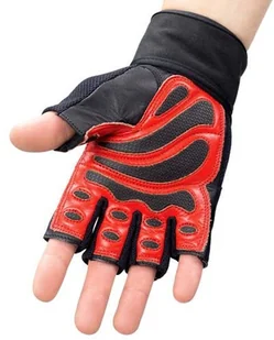 HMS RĘKAWICZKI DO ĆWICZEŃ CZARN-CZERW ROZM XL 17-63-208 - Rękawice do ćwiczeń - miniaturka - grafika 4