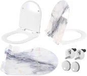 Deski sedesowe - Rea DESKA SEDESOWA CARLO GRANIT SHINY DUROPLAST SLIM C4520 SHINY - miniaturka - grafika 1