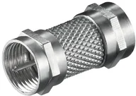 Złącza, przejściówki, adaptery - Goobay Adapter wtyk F na wtyk F, 1 szt., srebro 11371 - miniaturka - grafika 1