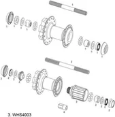 Piasty rowerowe - Sram MTB Wheels piasta ,11.2015.018.100 WHS4003 - miniaturka - grafika 1