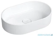 Umywalki - Omnires Ovo M+ umywalka nablatowa 55x36 cm biały połysk OVOUNBP | - miniaturka - grafika 1