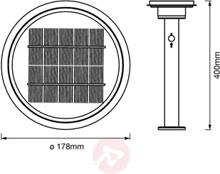 LEDVANCE Endura Solar Double Circle cokół stal - Lampy ogrodowe - miniaturka - grafika 3