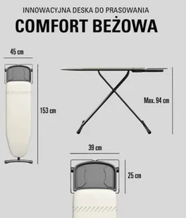 LAURASTAR Comfort beżowa - Deski do prasowania LAURASTAR Comfort beżowa - Deski do prasowania - miniaturka - grafika 2