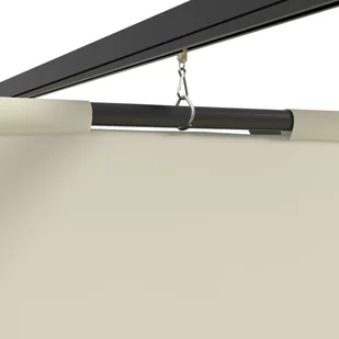 vidaXL Altana ogrodowa z zasłonami, 3 x 3 m, kremowa, stal - Altany ogrodowe - miniaturka - grafika 5