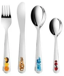 Tescoma Komplet sztućców dziecięce BAMBINI, wesołe zwierzątka, 4 części 668089 - Zestawy sztućców - miniaturka - grafika 3