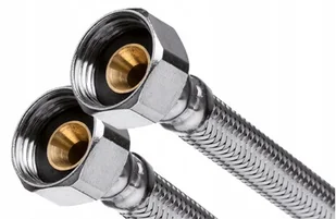 Invena Wężyk w oplocie z GW 1/2" 150 cm - Węże elastyczne - miniaturka - grafika 2