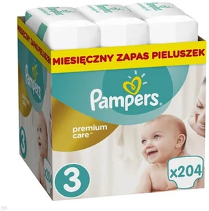 Pampers Premium Care 3 MIDI 204 szt 5-9 kg) ZAPAS NA MIESIĄC pieluchy jednorazowe - Pieluchy - miniaturka - grafika 3