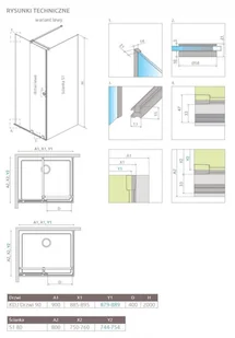 Radaway Furo KDJ RH 90x80 10104442-01-01LU/10110460-01-01/10113080-01-01 - Kabiny prysznicowe - miniaturka - grafika 2