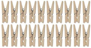 PartyDeco Klamerki drewniane, naturalne drewno, 20 sztuk - Gadżety dla niej i dla niego - miniaturka - grafika 18