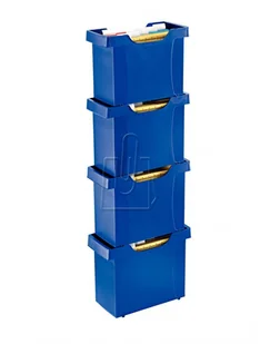 Leitz Kartoteka na teczki zaw. Plus - niebieska - Artykuły biurowe - miniaturka - grafika 2