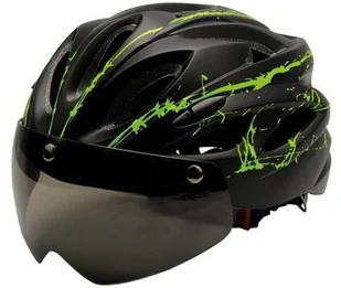 URBAN PRIME URBAN PRIME UP-HLM-EBK-BG Czarno-zielony MTB - Kaski rowerowe - miniaturka - grafika 2