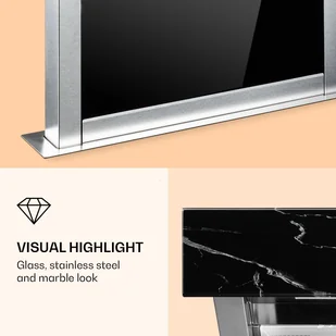 Klarstein Royal Flush Eco 60 Czarny CGCH3-RoyalFlush-M - Okapy kuchenne - miniaturka - grafika 6