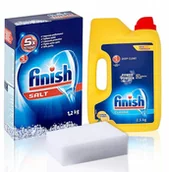 Akcesoria i części do zmywarek - Proszek Sól Do Zmywarki Lemon Finish 2,5KG +gratis - miniaturka - grafika 1