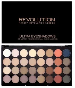 Makeup Revolution Makeup Revolution Ultra Eyeshadows Palette paleta 32 cieni do powiek Flawless Matte 2 16g - Cienie do powiek - miniaturka - grafika 4