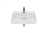 Umywalki - Roca A32752C620 INSPIRA SQUARE Umywalka 600X490 FINECERAMIC BIAŁY MAT - miniaturka - grafika 1
