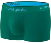 Bielizna sportowa męska - ComfyBalls COMFYBALLS Bokserki REGULAR COTTON zielono-błękitne - miniaturka - grafika 1