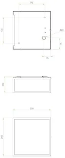 Astro Lighting Plafon LAMPA sufitowa BRONTE 1353001 prostokątna OPRAWA loft KLATKA IP23 matowa czarna 1353001 - Lampy sufitowe - miniaturka - grafika 4