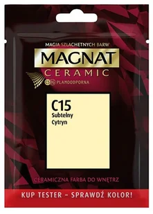 Magnat Tester Ceramic subtelny cytryn 30 ml - Farby wewnętrzne Magnat Tester Ceramic subtelny cytryn 30 ml - Farby wewnętrzne - miniaturka - grafika 1