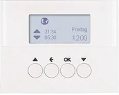 Wyłączniki światła i elektryczne - Hager Zegar sterujący 85741179 biel polarna połysk Berker żaluzje żaluzje sterowanie; sterowanie k.1; K.5 żaluzja 4011334375173 85741179 - miniaturka - grafika 1