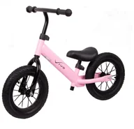 Rowerki biegowe - Vivo Rowerek biegowy Vivo V5027 12" pompowane koła pink-black 4735027 - miniaturka - grafika 1