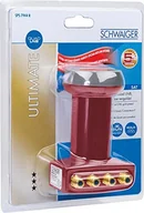 Konwertery satelitarne - Schwaiger GmbH Schwaiger bardzo odporne na wysokie temperatury Sun Protect Quad-LNB z cegły 4004005152654 - miniaturka - grafika 1