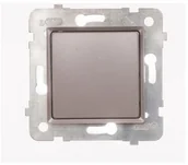 Gniazdka elektryczne - Berker pojedynczy Polmark Tarnów Rosa Tytan - miniaturka - grafika 1