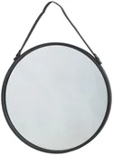 Lustra - INSPIRE Lustro okrągłe BARBIER na pasku czarne śr. 55 cm INSPIRE - miniaturka - grafika 1